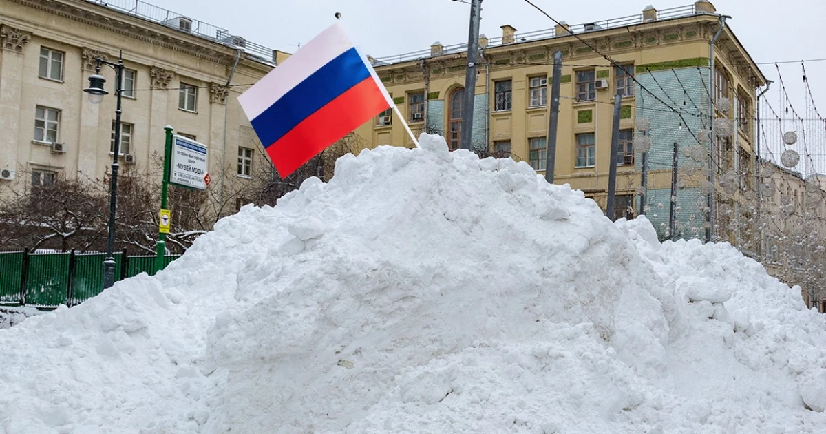 Rusia dilengkapi dengan salji di Moscow 11132_1