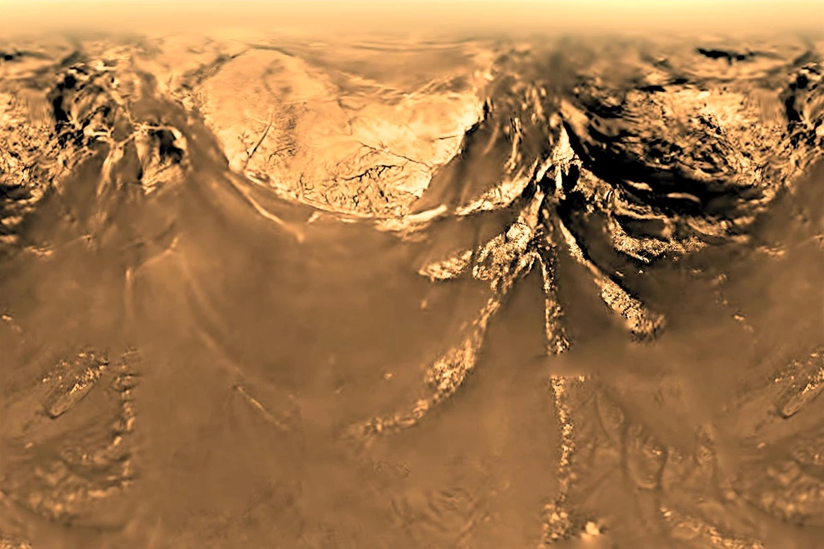 Kawah di Titan mangrupikeun tempat anu cocog pikeun disebut 12174_1