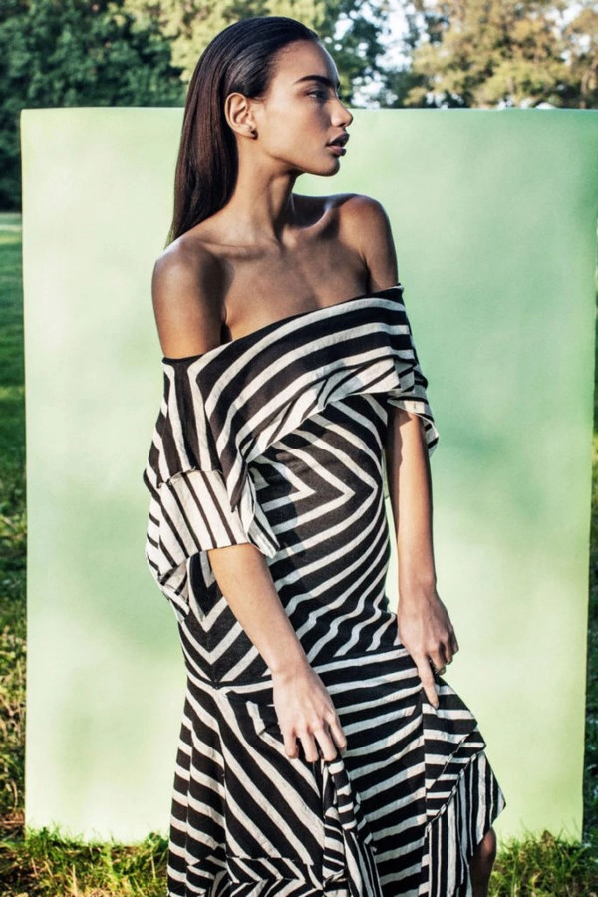Summer Kjoler 2021 med fashionable Striped Print 12658_17