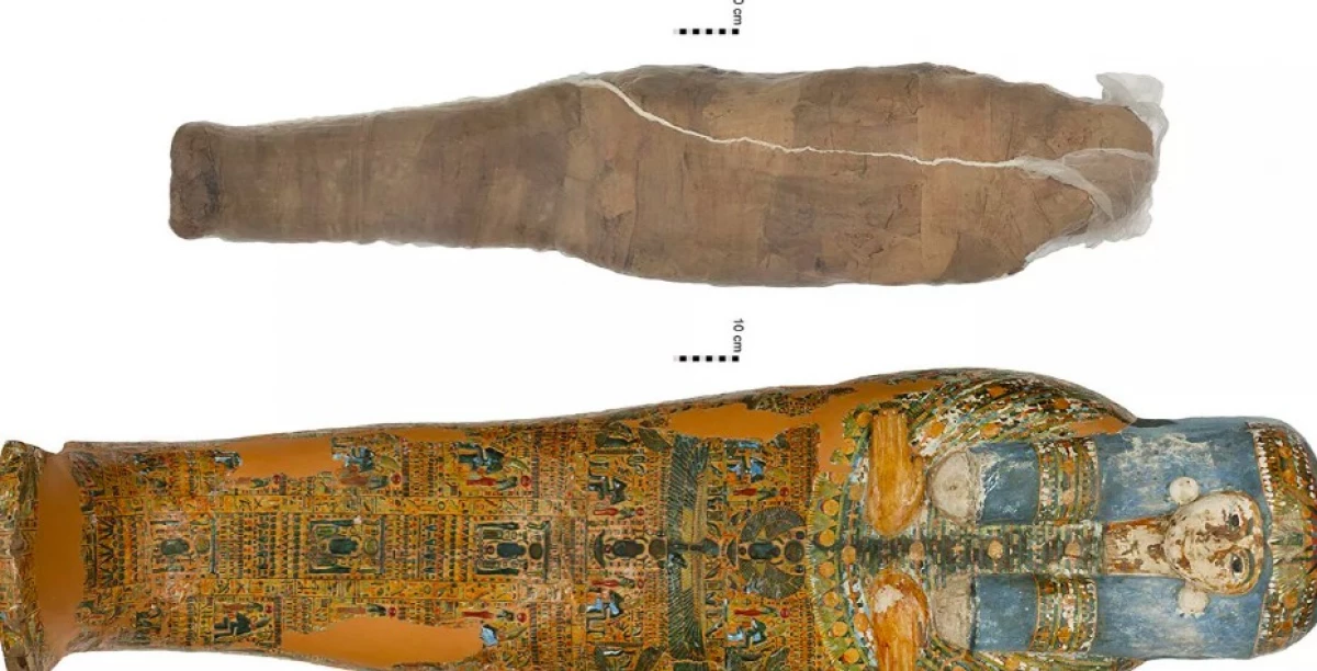 Археолагі распавялі пра старажытнаегіпецкай муміі, абароненай «панцырам» з бруду 12997_2