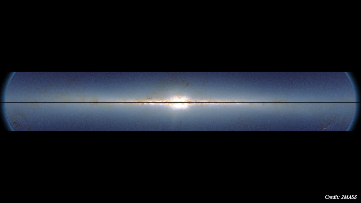 Break Template: Ang mga astronomo ay malinaw na nagpakita na ang Milky Way ay hindi flat, ngunit bends 14160_1
