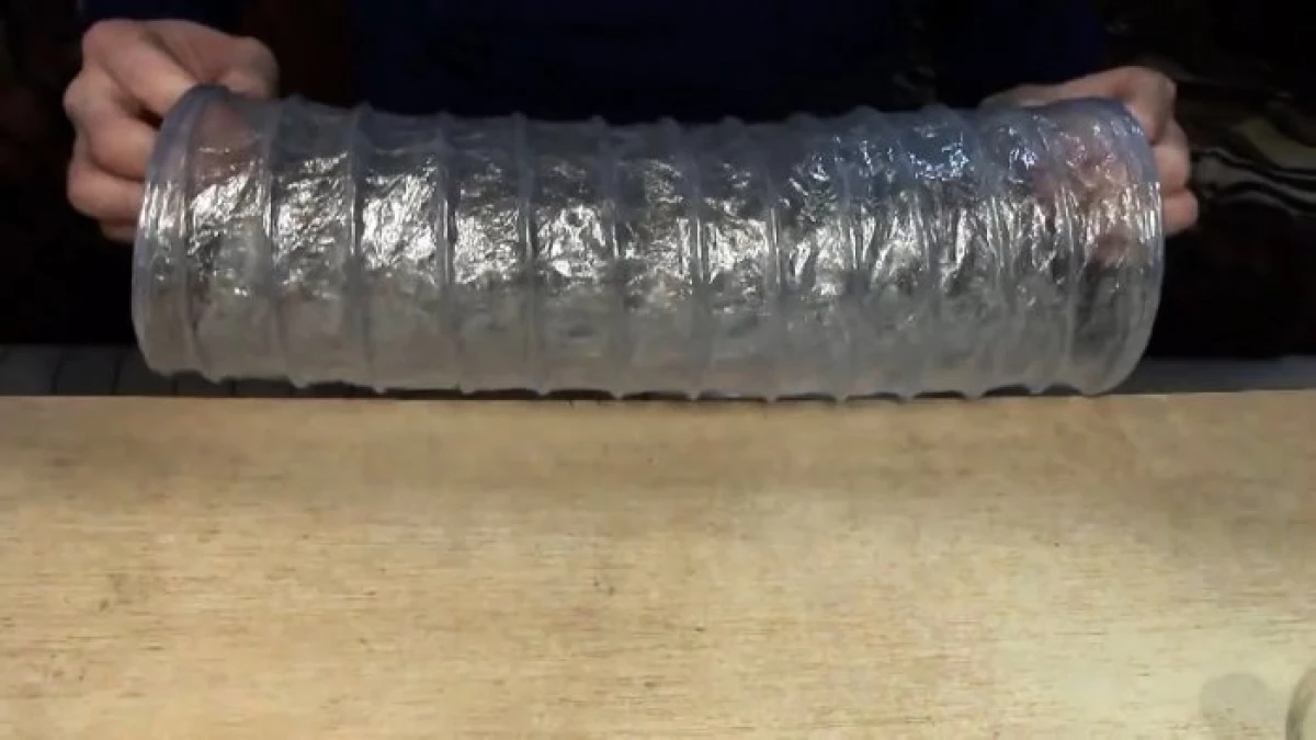 How to make corrugated sleeves from PET bottles and food films 14536_1