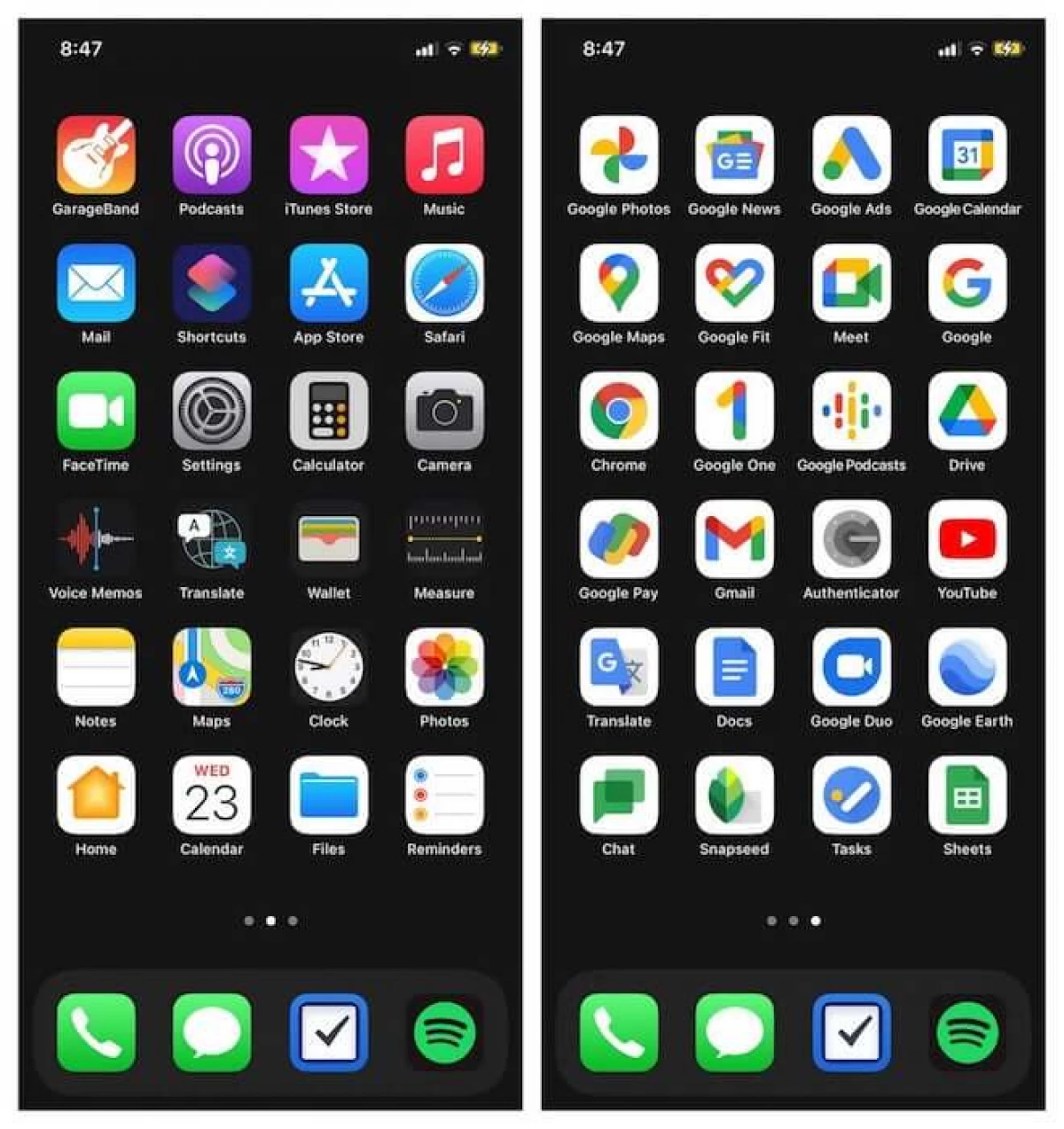 განაცხადის დიზაინი: რა Android აშკარად უმაღლესი iOS 14810_2