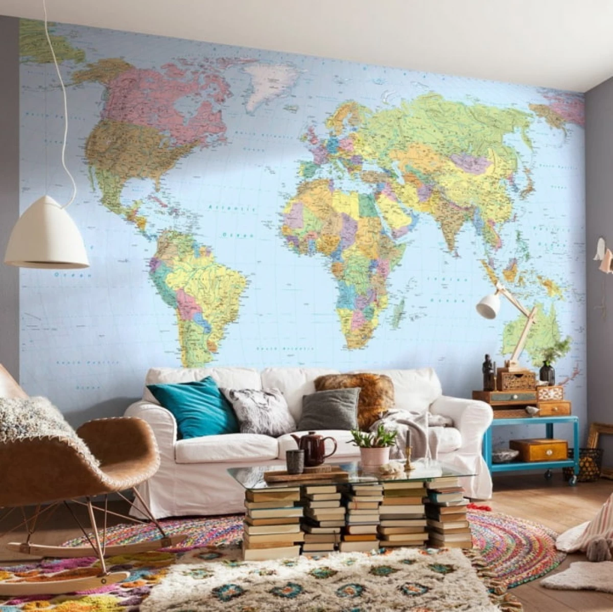 15 mejores ideas para las paredes en la sala de estar sobre el sofá. 15064_19