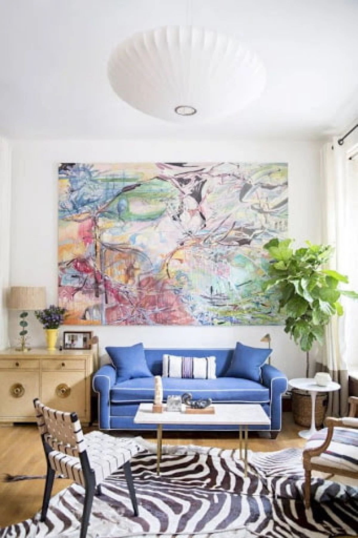 15 idea terbaik untuk dinding di ruang tamu di atas sofa 15064_3