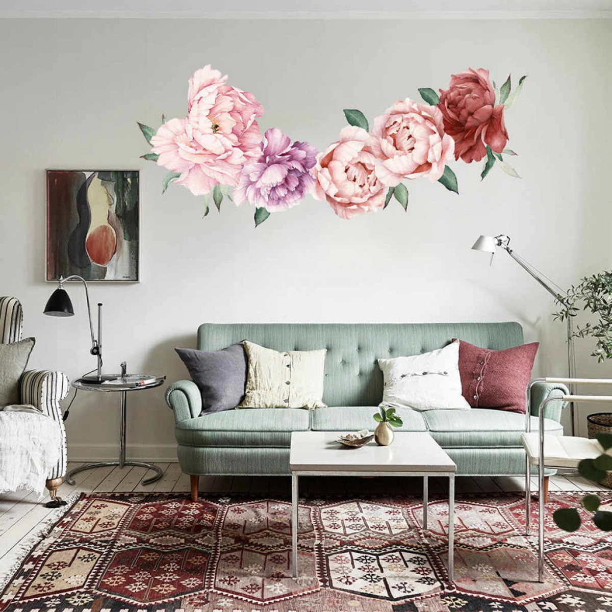 15 mejores ideas para las paredes en la sala de estar sobre el sofá. 15064_35