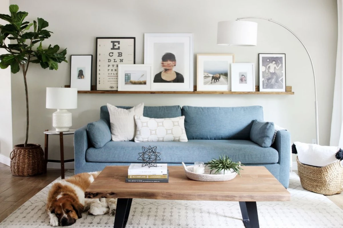 15 millors idees per a les parets de la sala d'estar sobre el sofà 15064_42