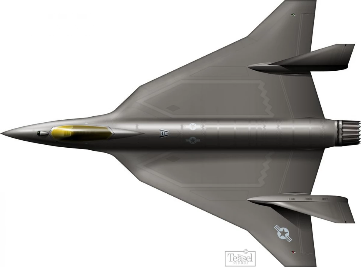 Het concept van de toekomstige jager voor American Air Force, die F-16 kan vervangen 15198_2