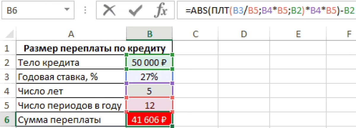 計算Excel中的高度付款的公式 15367_3