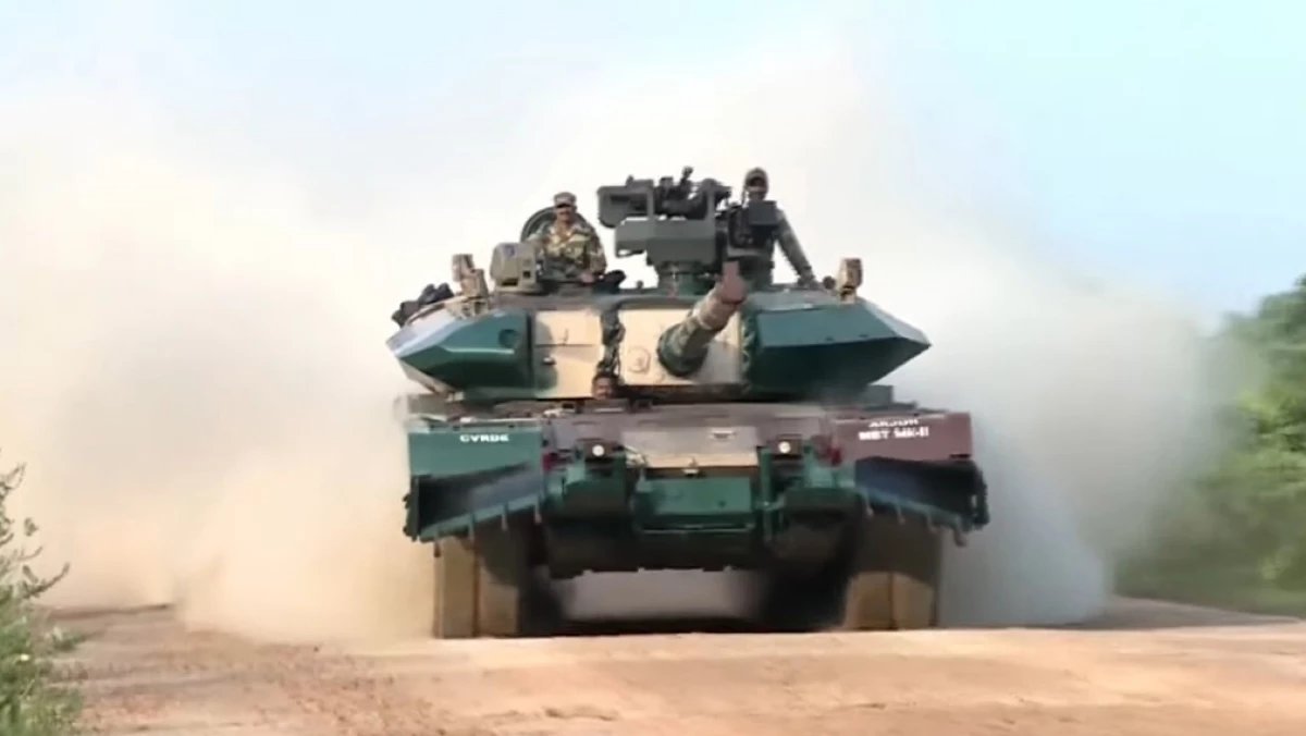 Ang modernized tank ng India Arjun MK-1A ay itinuturing na hindi angkop para sa bundok digmaan. 17140_2