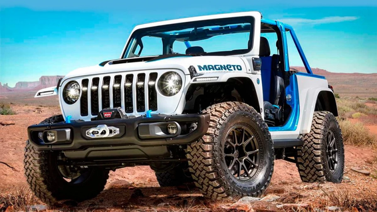 Inilabas ng Brand Jeep ang isang electrified SUV Magneto concept.