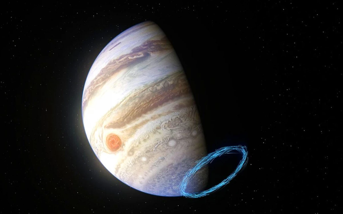 ເປັນຄັ້ງທໍາອິດໃນ Jupiter, ລົມທີ່ມີລົມພັດແຮງ stratospyic ໄດ້ຖືກວັດແທກ 18190_1