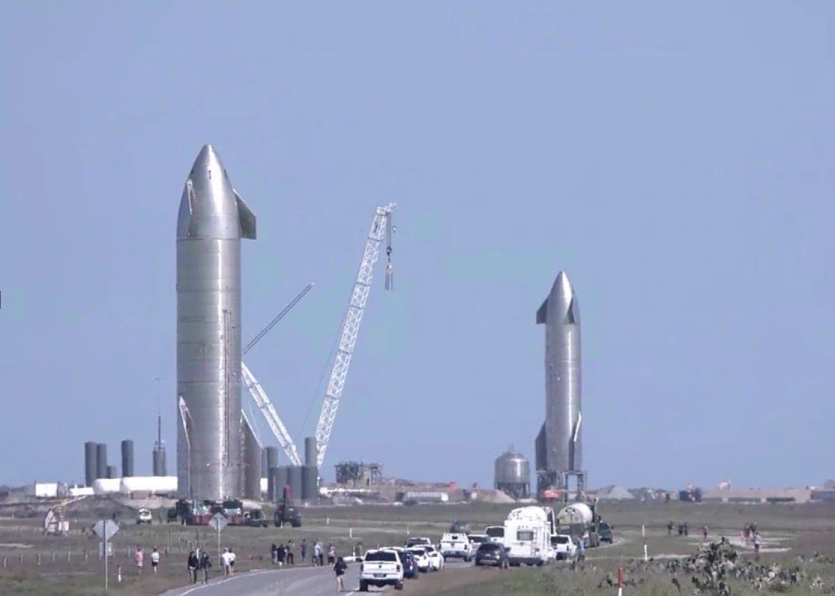 Gate zu Mars. Op der Raumfax SpaceX Test Platter a Boca Chica, 2 Starship Livium - Sn9 a Sn10 20973_2