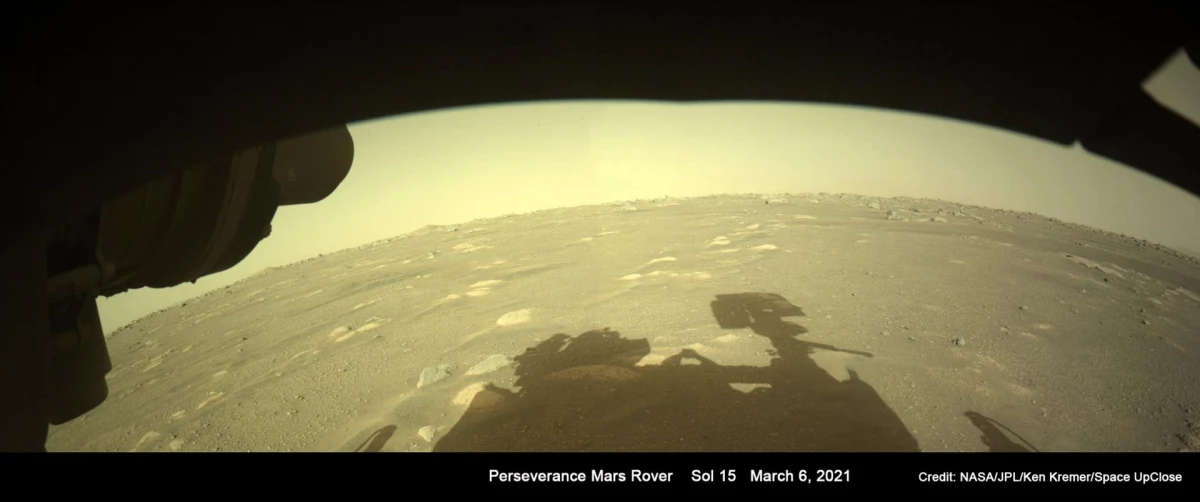 Berühmte Schatten vu Martian Roboter - Marses