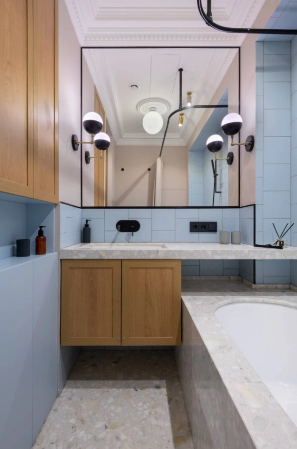 עיצוב חדר אמבטיה ב 2021 (70 תמונות) - מגמות והמלצות לרישום 23378_14