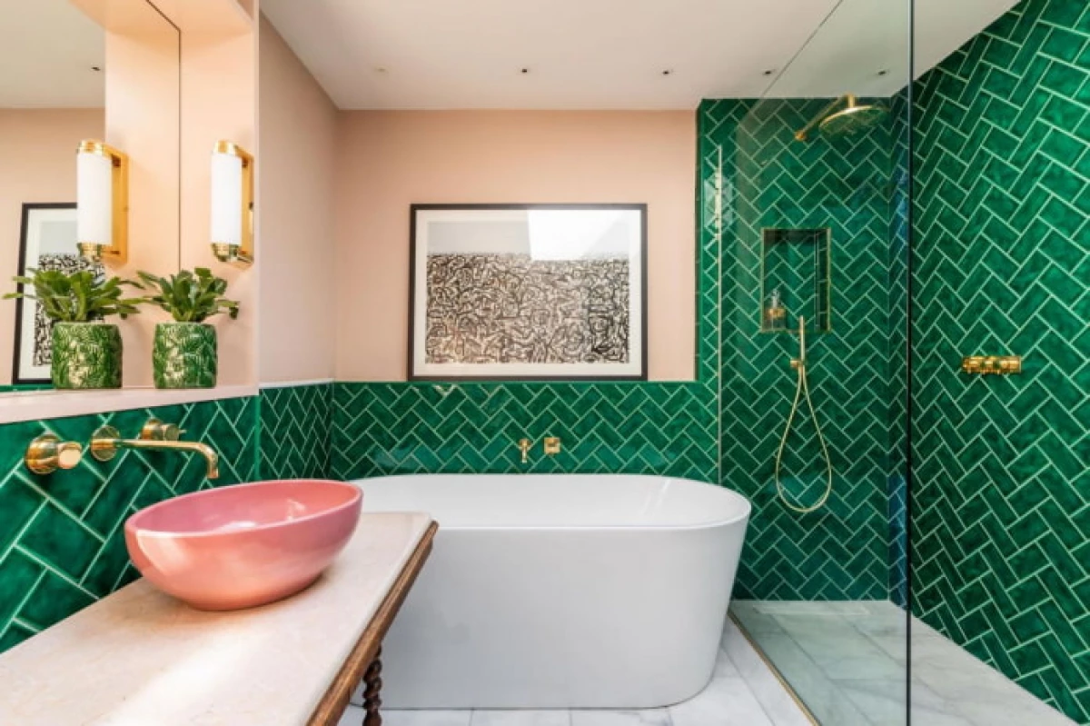 עיצוב חדר אמבטיה ב 2021 (70 תמונות) - מגמות והמלצות לרישום 23378_26