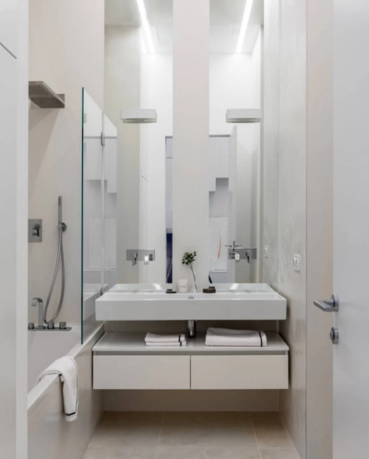 עיצוב חדר אמבטיה ב 2021 (70 תמונות) - מגמות והמלצות לרישום 23378_30