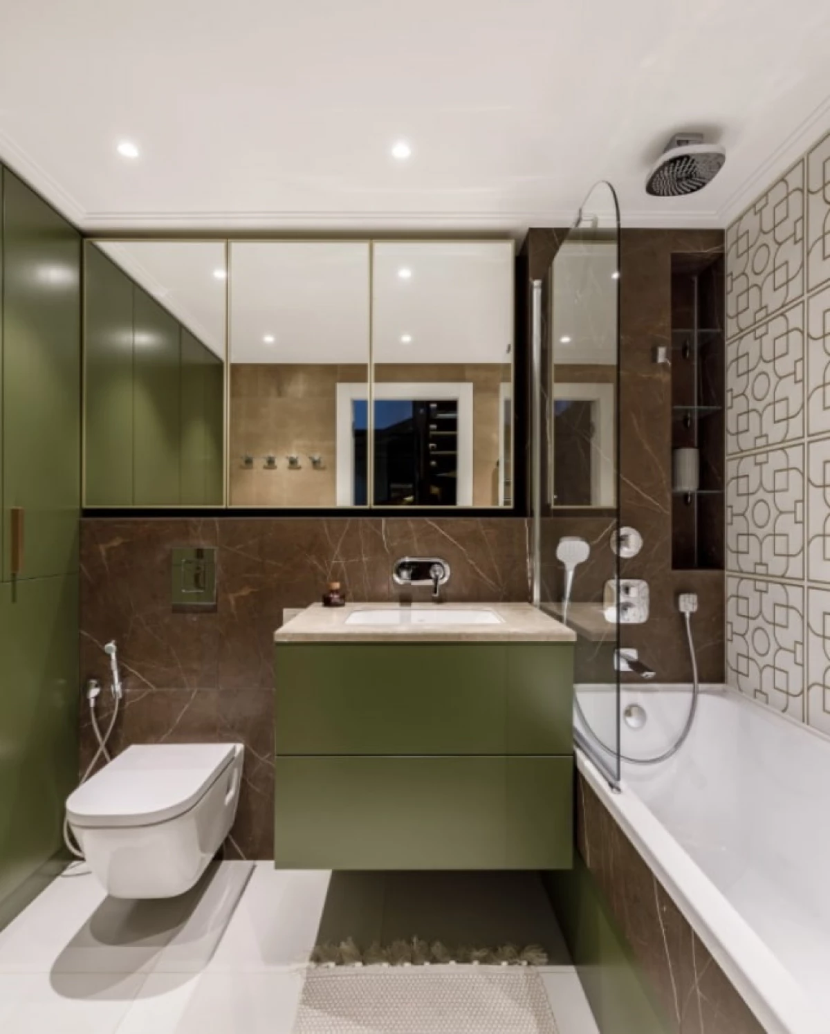עיצוב חדר אמבטיה ב 2021 (70 תמונות) - מגמות והמלצות לרישום 23378_31