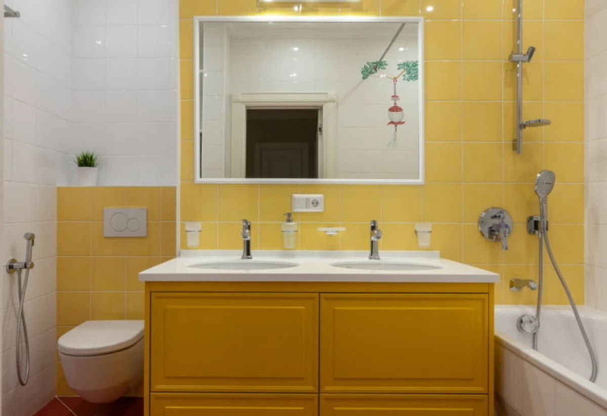 עיצוב חדר אמבטיה ב 2021 (70 תמונות) - מגמות והמלצות לרישום 23378_35