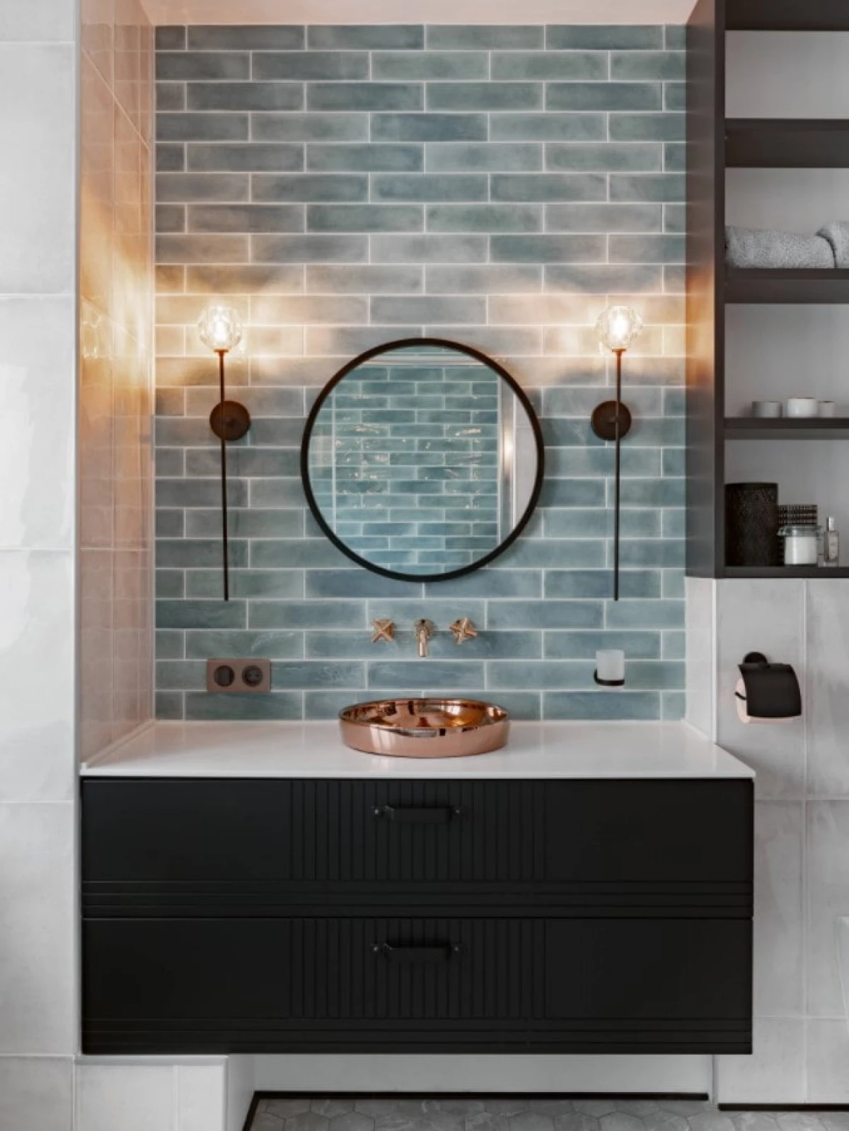 Дизайн ванної кімнати в 2021 році (70 фото) - тренди і рекомендації з оформлення 23378_39