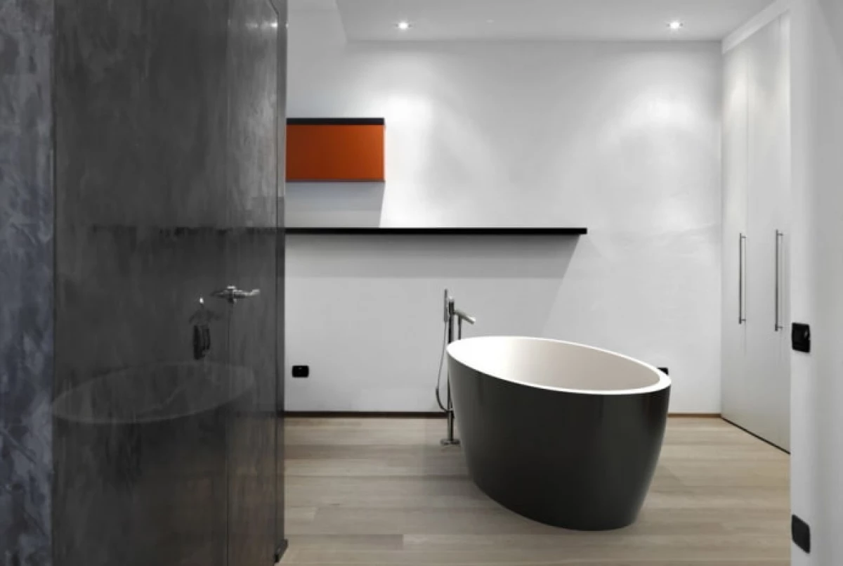 Vannas istabas dizains 2021. gadā (70 fotogrāfijas) - Reģistrācijas tendences un ieteikumi 23378_43