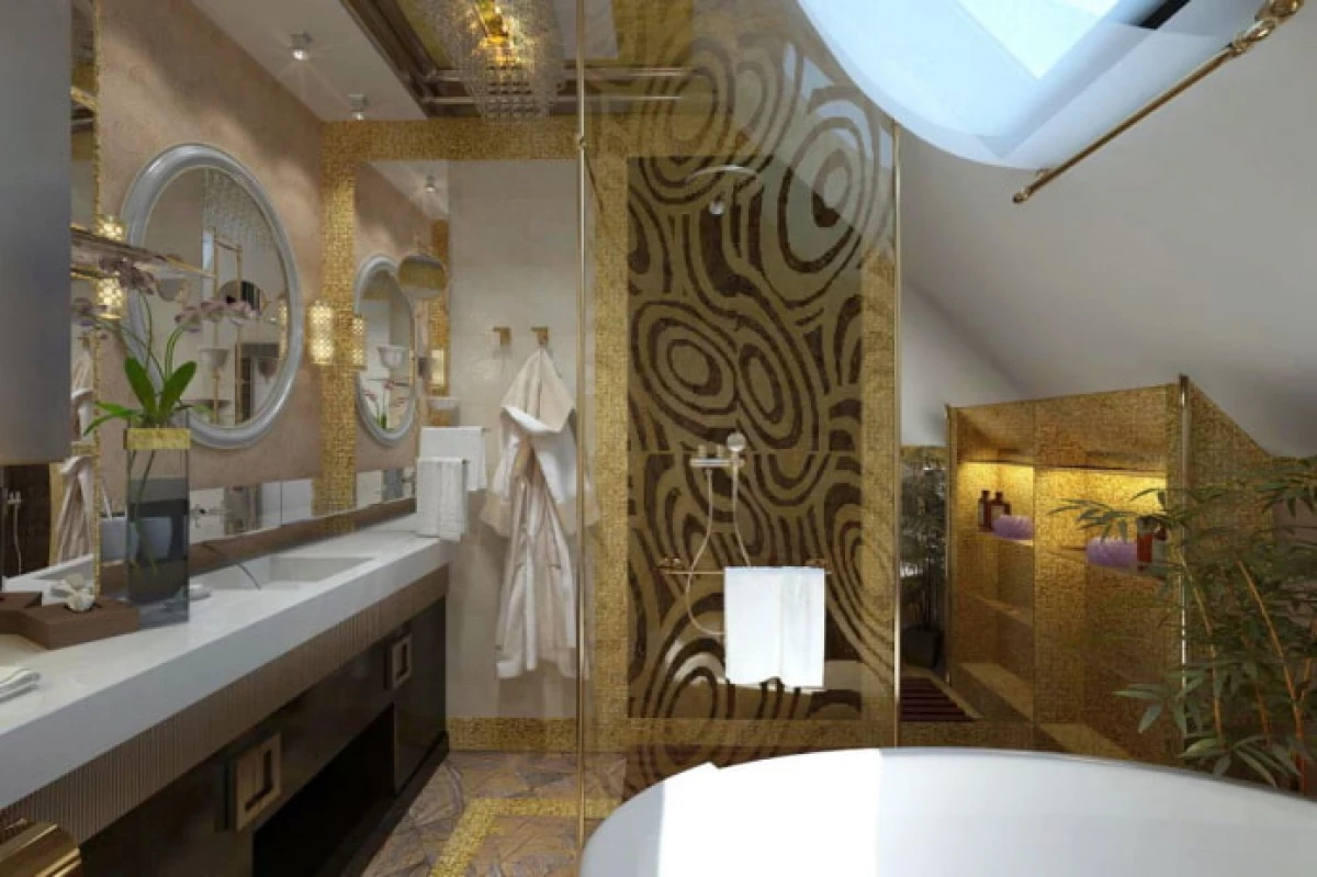 Дизайн ванної кімнати в 2021 році (70 фото) - тренди і рекомендації з оформлення 23378_48
