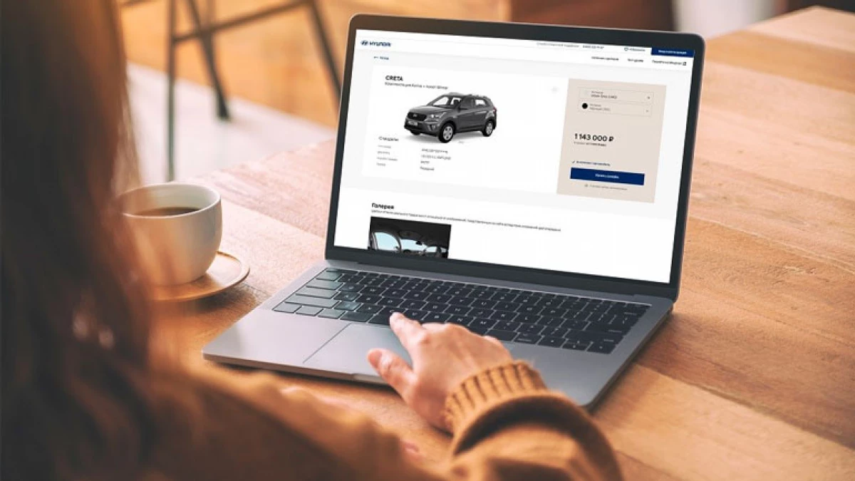 Merek Motor Show Hyundai khawatir tentang pengembangan penjualan mobil online di Rusia 23562_1