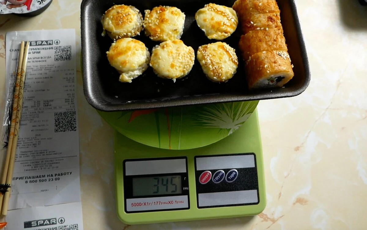 Sushi barato da tenda Spar. Como cociñar SUSHI na tenda? 23677_4
