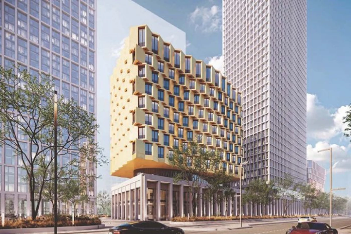 Het residentieel complex in de stijl van het modernisme zal worden opgericht in het gebied van Maryina Grove 24406_1