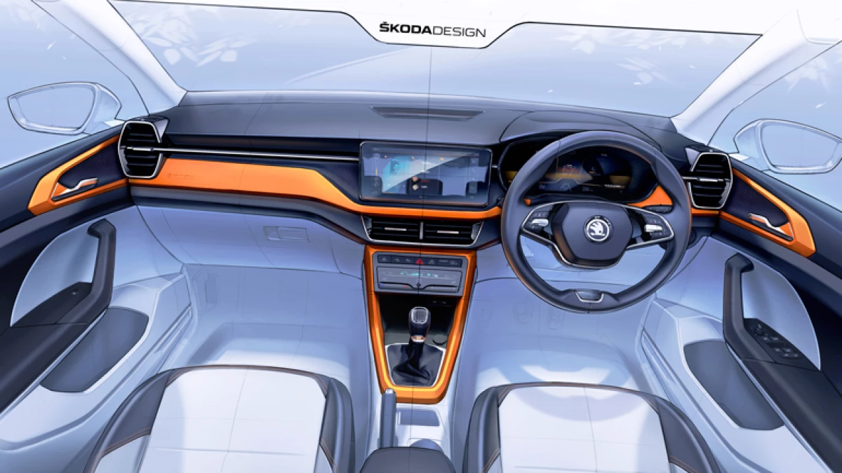 Skoda va mostrar l'interior del nou crossover Skoda Kushaq 4188_1