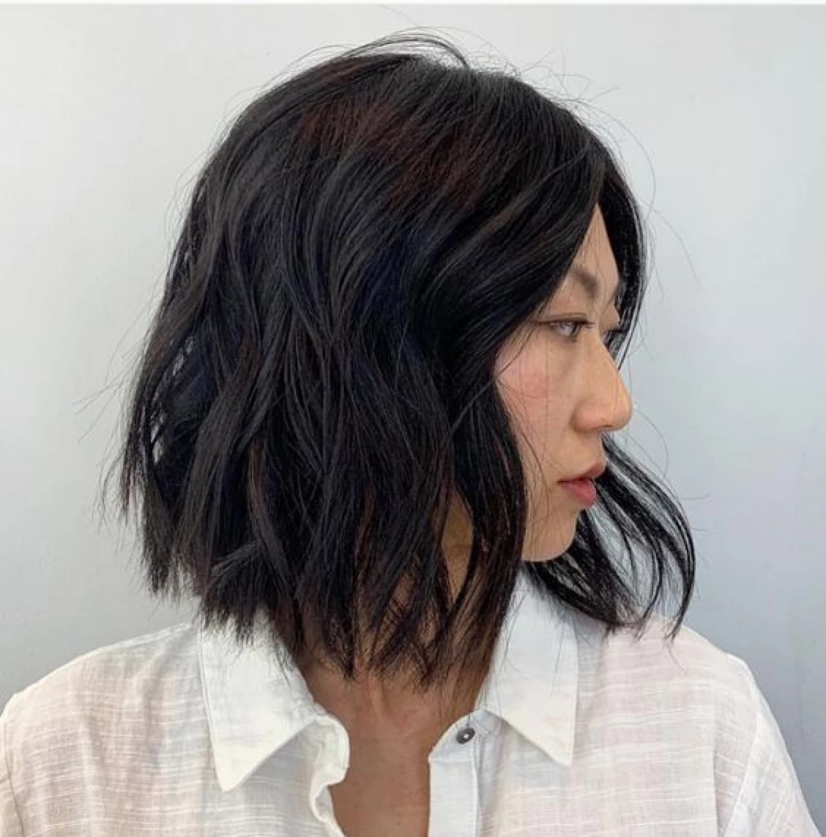 Super-stylish and simple styling on short black hair 4577_4