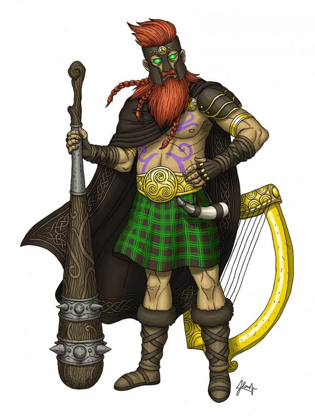 Dagda - veľkorysý a dobrý Boh-Warrior Celts 7652_2