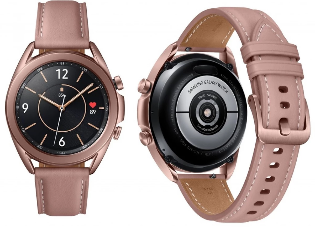 Часы самсунг сравнение. Samsung Galaxy watch 3 41mm. Смарт-часы Samsung Galaxy watch 3. Samsung Galaxy watch 3 41mm Bronze. Смарт часы самсунг Galaxy watch 3.