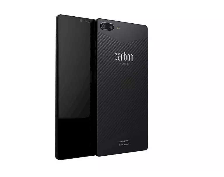Gipresentar ang usa ka talagsaon nga monolithic carbon smartphone alang sa 800 euro 10809_1