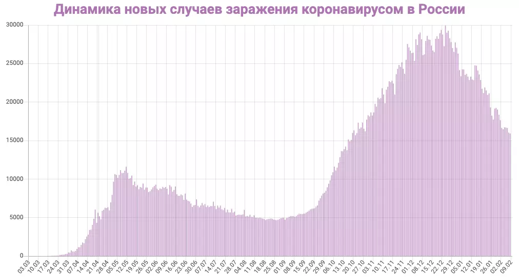 Infectie We verslaan, maar er is een nuance: statistieken over Kovida op 9 februari in de regio Sverdlovsk. Lijst van steden 11940_4