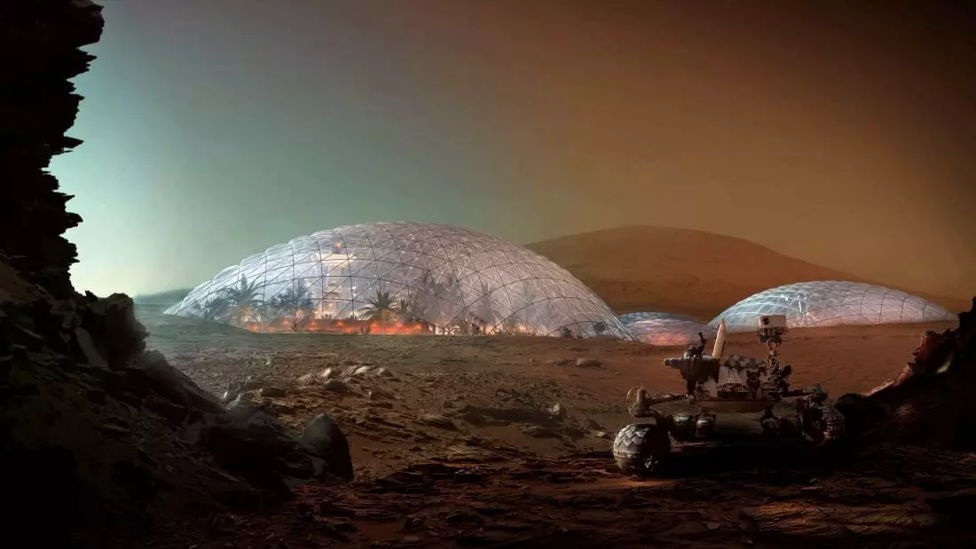Фарватерлер Марсқа нығайтылды: Мартия қаласы Жер планетасы бойынша, Жер шындыққа айналады
