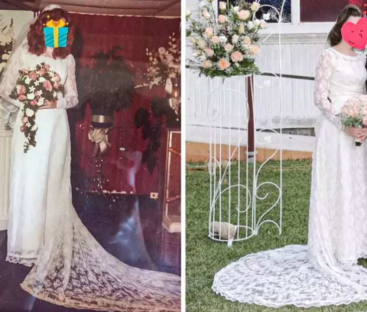 20 + девојки кои ризикуваат да се омажат во свадбените фустани на нивните баби и мајки 13808_13