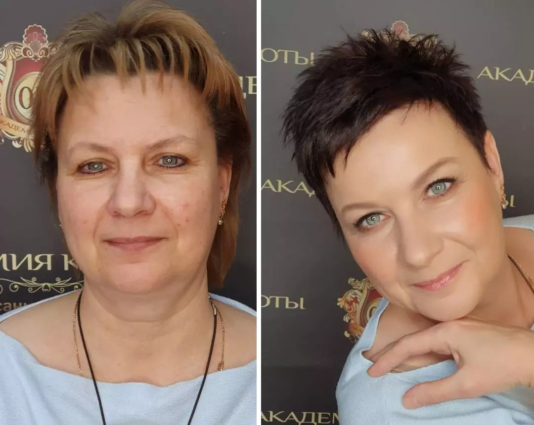 Makeup artist and hairdresser cool transform women by helping them to return confidence 14373_11