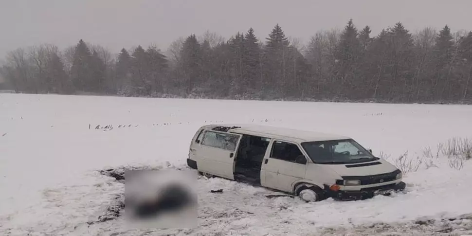 Sterfelijk ongeval op een met sneeuw bedekt spoor. Wat keken de wegen in de regio's? 14446_1