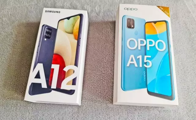 Samsung Galaxy A12 and OPPO A15 - Comparison of Two Budget Smartphones on MediaTek Helio P35
