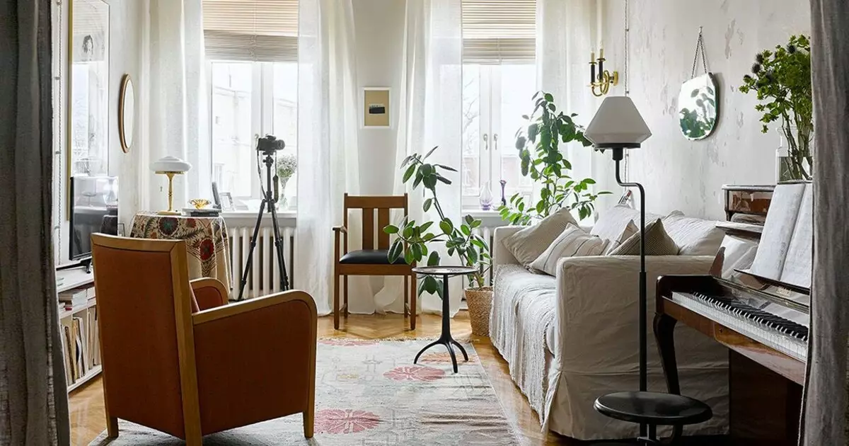 Decorador de apartamentos Yulia Golavskaya con interior 