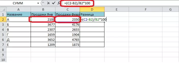 Cách tính tỷ lệ phần trăm số trong Excel. Làm thế nào để tính toán một cổ phần trong Excel 17608_16