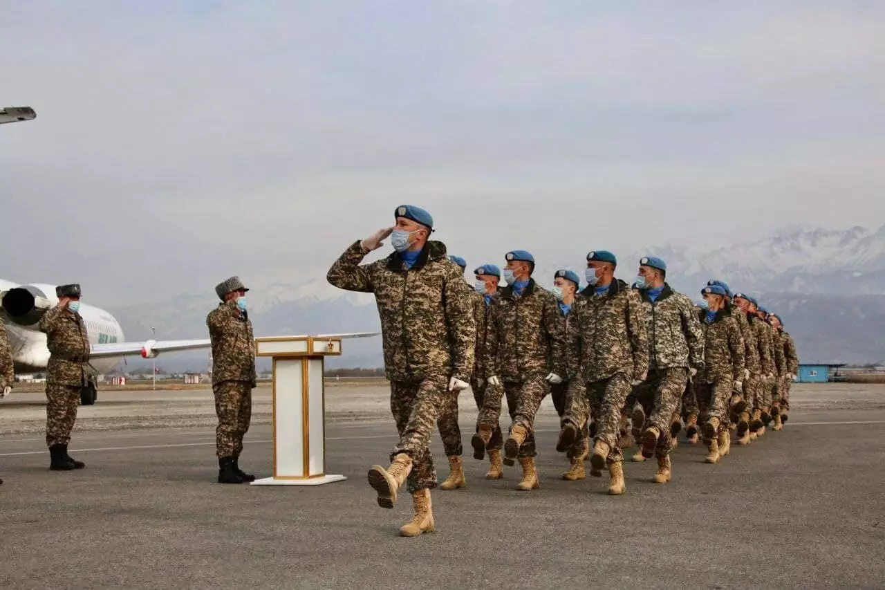 Die Friedenssicherung kehrte vom Libanon nach Kasachstan zurück