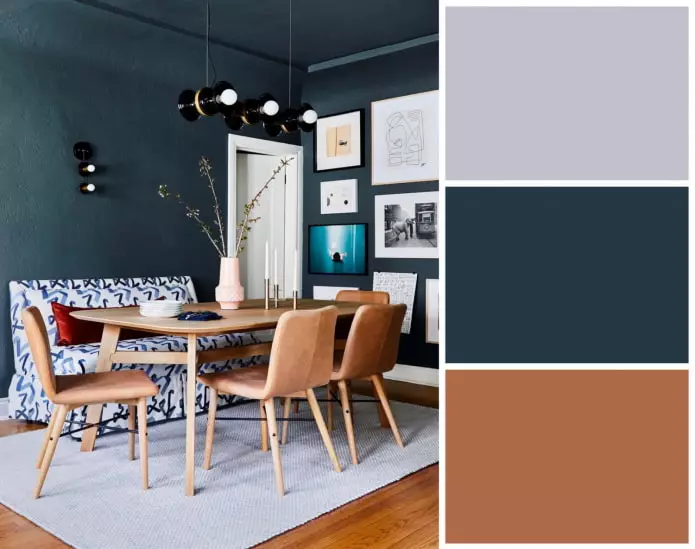 As combinações de cores mais acolhedoras para a sala de estar - 10 esquemas prontos 20394_7