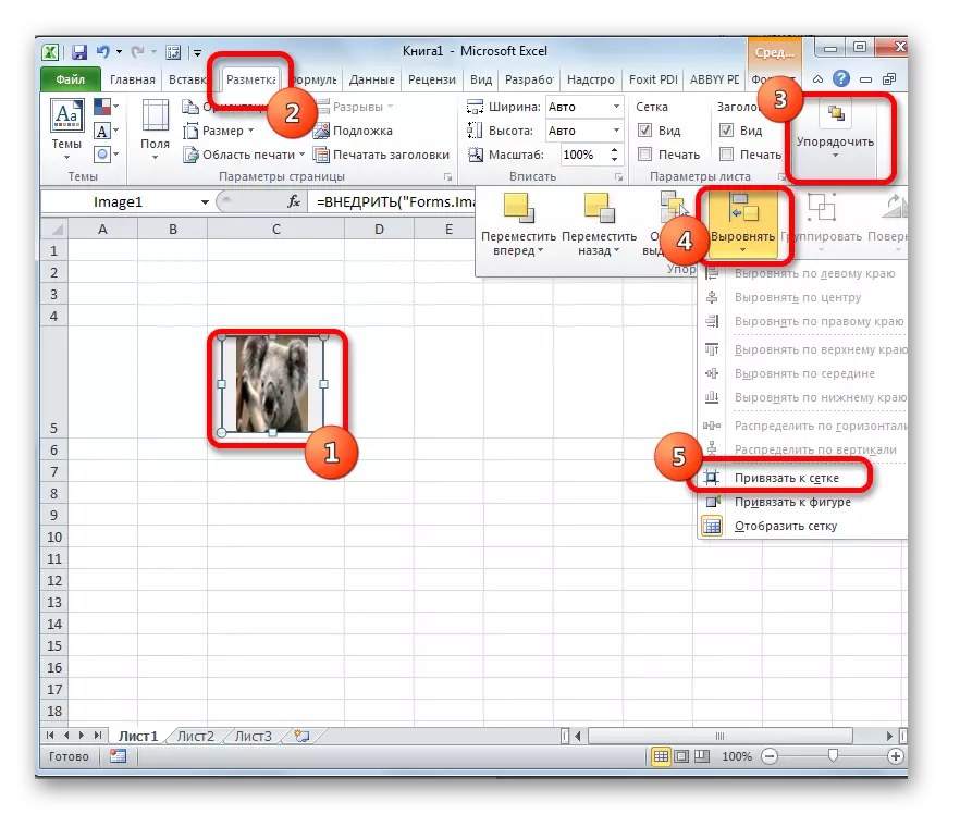 Како да вметнете слика во табелата Excel. Вметнете и поставување на слика во Excel 2076_32