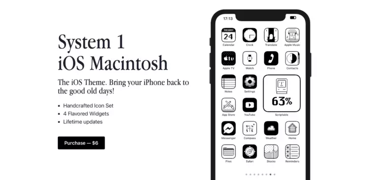 కేవలం Macintosh 1984 శైలిలో ఈ iOS చిహ్నాలను చూడండి 2399_2