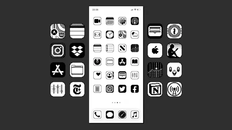 Basta con mirar estas iconas de iOS ao estilo de Macintosh 1984 2399_4