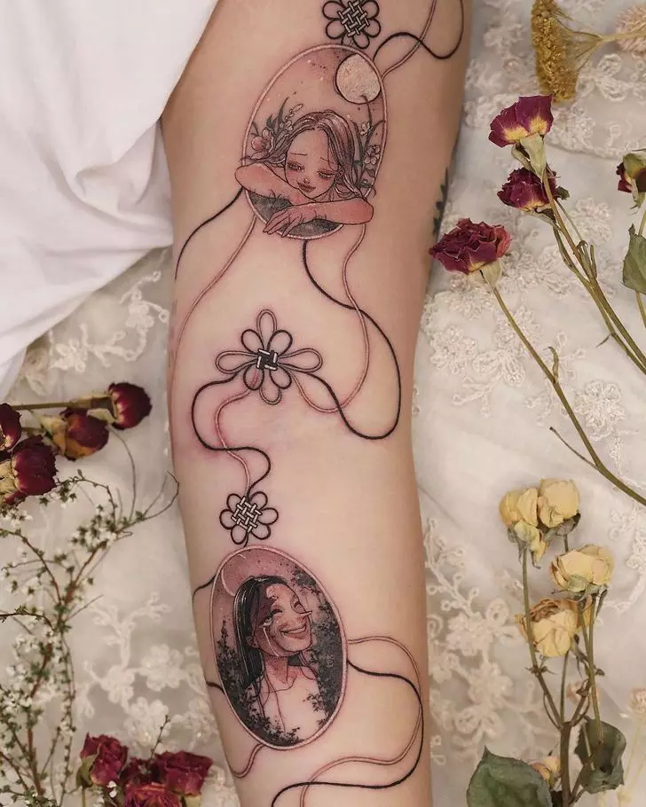 Artis Korea menciptakan tato yang elegan, dan mereka hanyalah peniruan kelembutan 3016_24