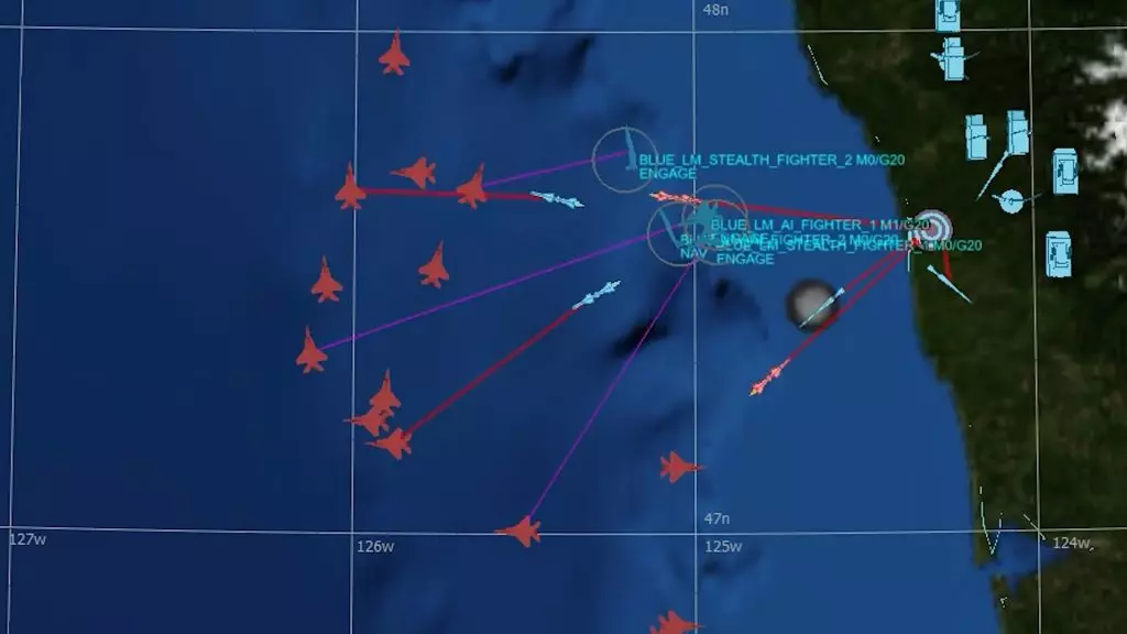 F-16 Fighters ภายใต้การควบคุมของ AI แสดงให้เห็นถึงการต่อสู้ทางอากาศใกล้กับการจำลอง 4773_2