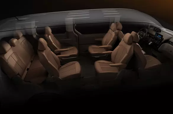 Ang Hyundai ay naghahanda sa mundo ng premiere ng futuristic minivan staria 6102_2